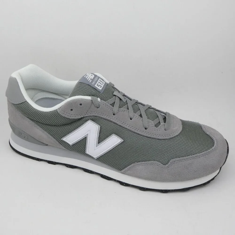 New Balance Men's US 15 Gray White 515 V3 Classic Running Sneakers NWOB